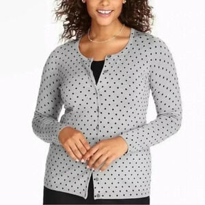 SAKS Fifth Avenue Black Label 100% Cashmere Cardigan Sweater Size Medium